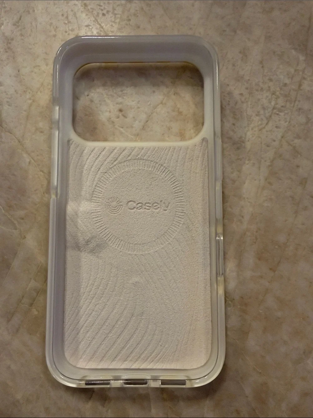 Casely Yellow & White Striped Protective Phone Case